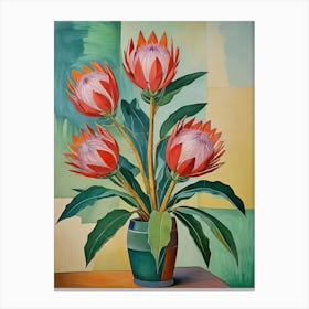 Protea Flowers Canvas Print