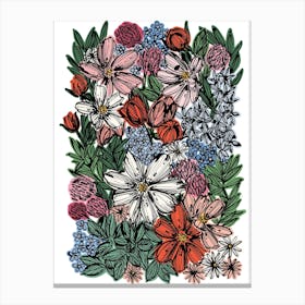 Vibrant Floral Canvas Print