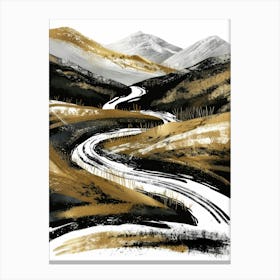 Road To The Mountains 3 Canvas Print