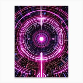 Futuristic Abstract Background Canvas Print