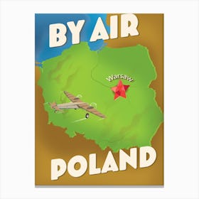 By Air By Poland Canvas Print