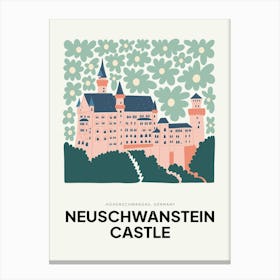 Travel Neuschwanstein Castle Germany Abstract Gallery Canvas Print