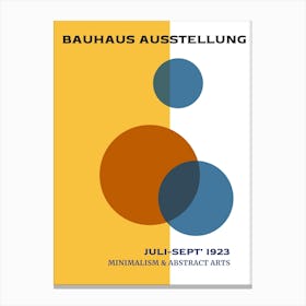 Bauhaus Yellow Exhibition 5 Canvas Print