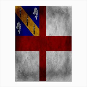 Herm Flag Texture Canvas Print