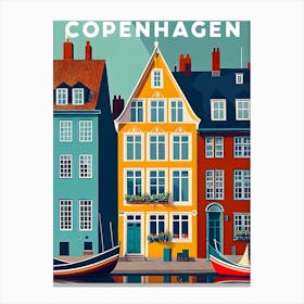 Copenhagen Nyhavn Denmark Travel Canvas Print