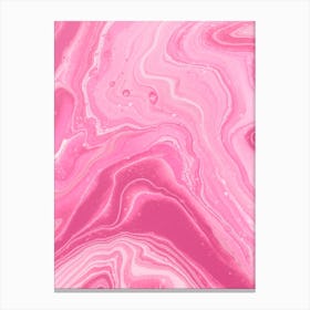 Pink Marble Wallpaper Canvas Print