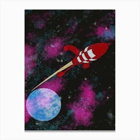 Space Rocket Canvas Print