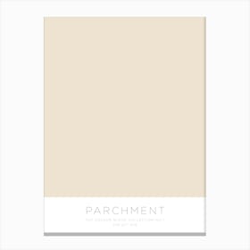 The Colour Block Collection - Parchment Canvas Print