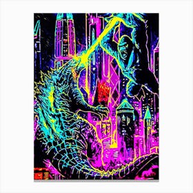 Godzilla Vs King Kong 1 Canvas Print