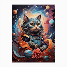 Cat In Space Canvas Print