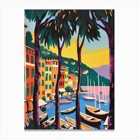 Portofino Italy 1 Travel Poster Vintage Canvas Print