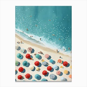 Beach Umbrellas 7 Canvas Print