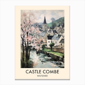 Castle Combe (Wiltshire) Painting 4 Travel Poster Canvas Print