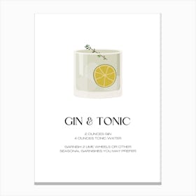 Gin And Tonic Canvas Print