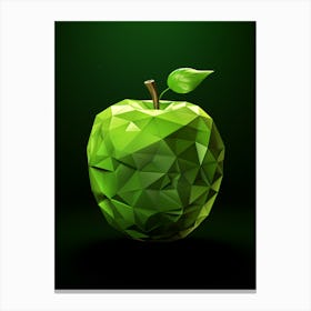 Low Poly Apple 6 Canvas Print