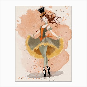 Ballerina watercolor art Canvas Print