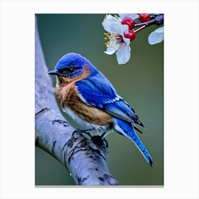 Eastern Bluebird-Reimagined 11 Canvas Print