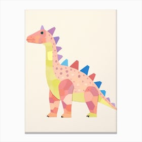 Nursery Dinosaur Art Stegosaurus 1 Canvas Print