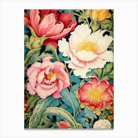 Floral Wallpaper 100 Canvas Print