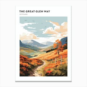 The Great Glen Way Scotland 3 Hiking Trail Landscape Poster Canvas Print