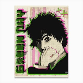 Green Day Pop Art Canvas Print
