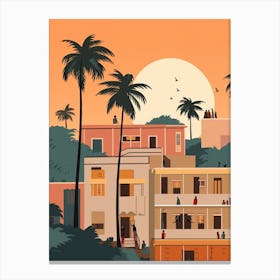 Gambia 1 Travel Illustration Canvas Print