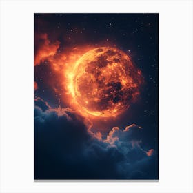 Full Moon In The Sky 10 Canvas Print