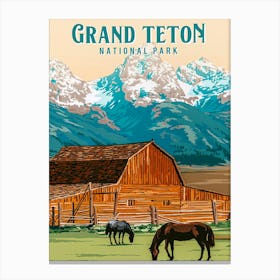 Grand Teton National Park Canvas Print