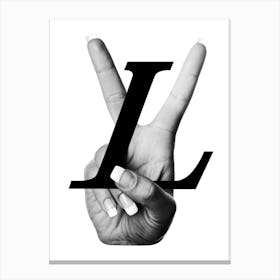 Letter L Canvas Print