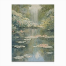 Pond In The Garden Canvas Print