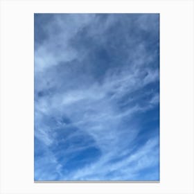 Blue Sky With Clouds Canvas Print