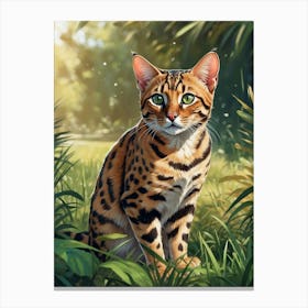 Bengal Cat 3 Canvas Print