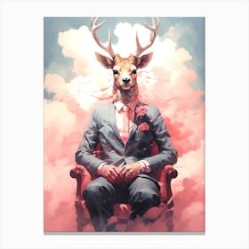 Deer Head Canvas Print