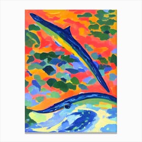 Mosasaurus Matisse Inspired Canvas Print