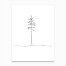 Tree Line Art 1 Toile