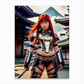 Japan Warrior Girl Yoko Canvas Print