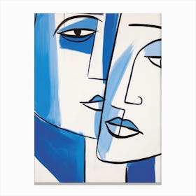 'Blue And White' 2 Canvas Print