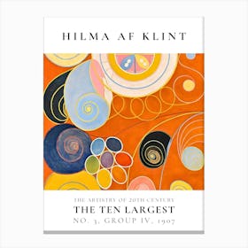 Hilma Af Klint Ten Largest No Group V Canvas Print