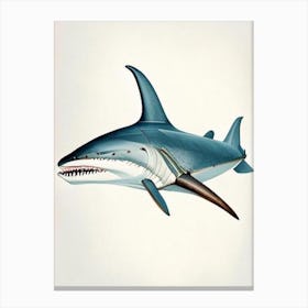 Narrowtooth Shark 3 Vintage Canvas Print