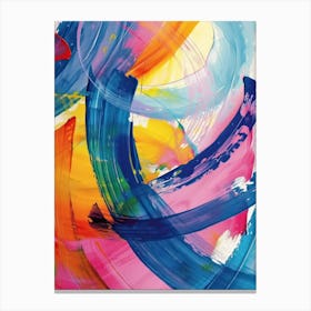 Colourful Brush Strokes 2 Canvas Print