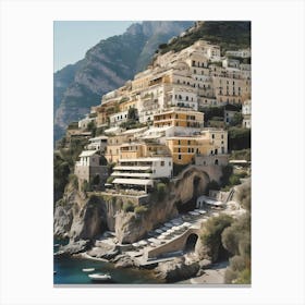 Summer In Positano Painting (4) 1 Canvas Print