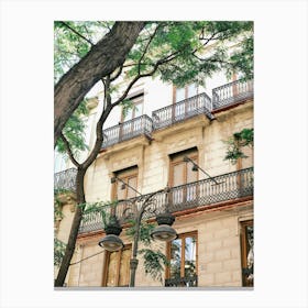 Apartment Building in Valencia // Spain, Travel Photography Canvas Print