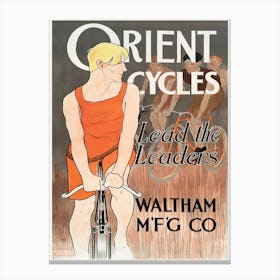 Orient Cycles (1895), Edward Penfield Canvas Print