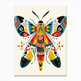 Colourful Insect Illustration Firefly 9 Canvas Print
