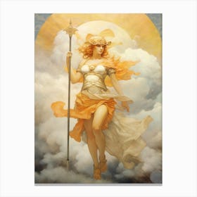 Athena Greek Goddess Painting 3 Canvas Print