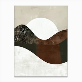 Swiss Mountains- Minimalist Bauhaus Canvas Print