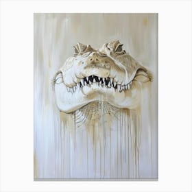 Alligator Head 10 Canvas Print