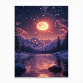 Full Moon In The Sky 15 Canvas Print