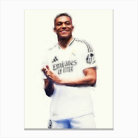 Kylian Mbappe Real Madrid Canvas Print