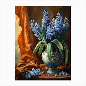 Baroque Floral Still Life Hyacinth 3 Canvas Print